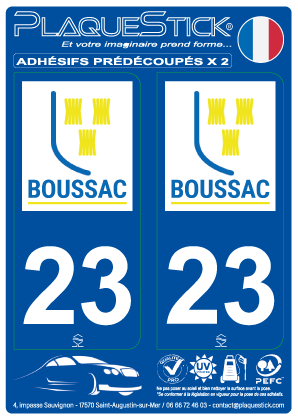 23 -Boussac PlaqueStick