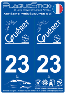 23 -Guéret PlaqueStick
