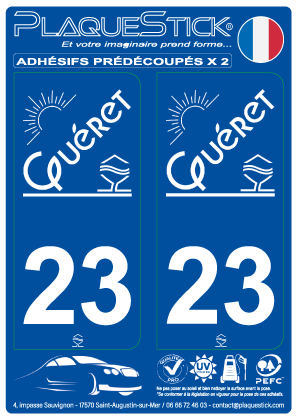 23 -Guéret PlaqueStick