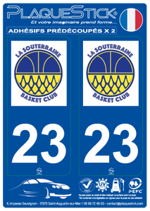 23 -La Souterraine "Basket" PlaqueStick