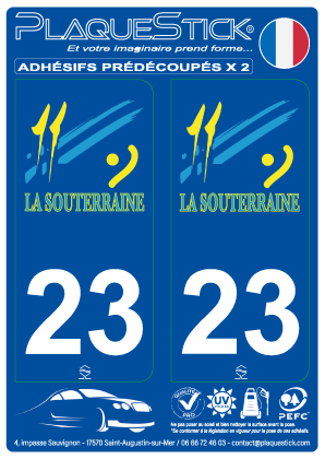23 -La Souterraine PlaqueStick