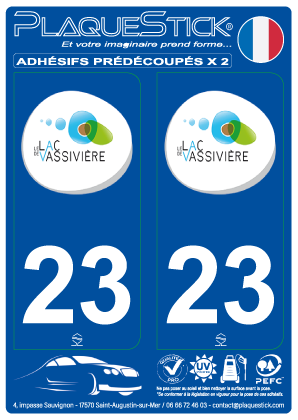 23 -Lac de Vassivière PlaqueStick