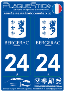24 -Bergerac PlaqueStick