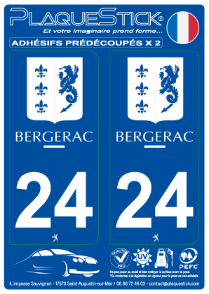 24 -Bergerac PlaqueStick