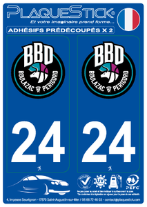 24 -Boulazac "Basket Dordogne" PlaqueStick