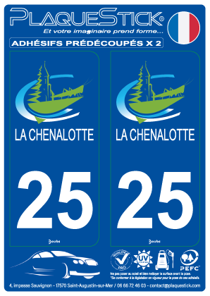 25 -La Chenalotte PlaqueStick