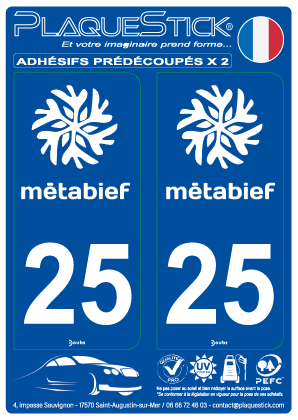 25 -Métabief PlaqueStick