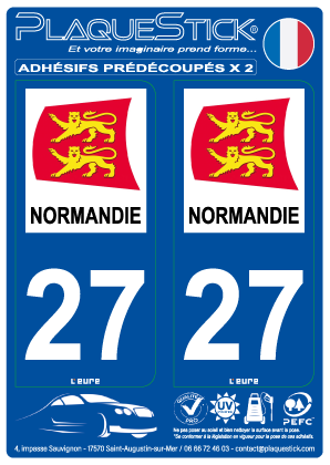 27 -Normandie PlaqueStick