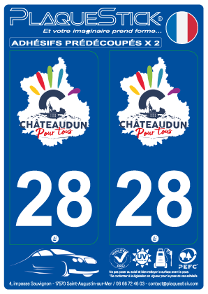 28 -Châteaudun PlaqueStick