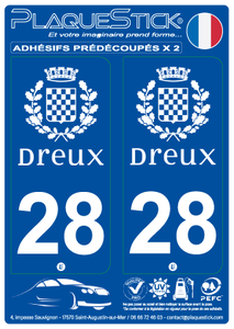 28 -Dreux PlaqueStick