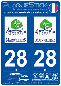 28 -Mainvilliers PlaqueStick