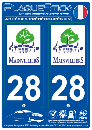28 -Mainvilliers PlaqueStick