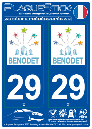 29 -Bénodet PlaqueStick