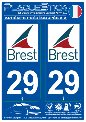 29 -Brest PlaqueStick