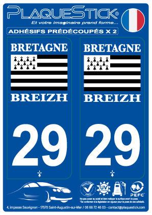 29 -Bretagne-Breizh PlaqueStick