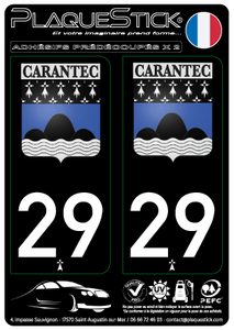 29 -Carantec "Blason" Fond noir