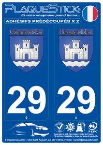 29 -Châteauneuf-du-Faou "Blason" PlaqueStick