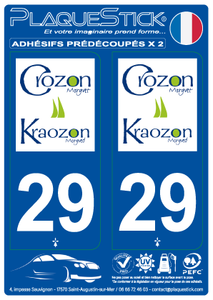 29 -Crozon-Kraozon PlaqueStick