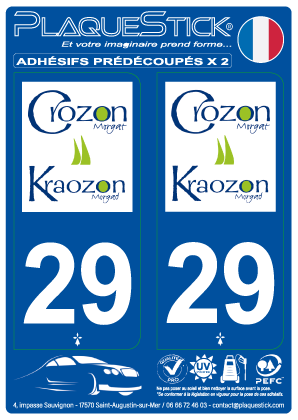 29 -Crozon-Kraozon PlaqueStick