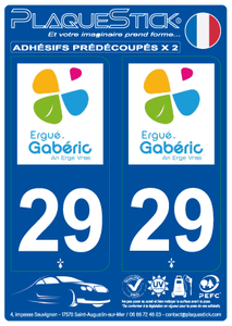 29 -Ergué-Gabéric PlaqueStick