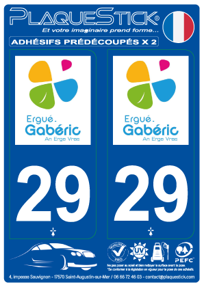 29 -Ergué-Gabéric PlaqueStick