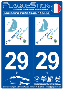 29 -Fouesnant - Les Glénan PlaqueStick