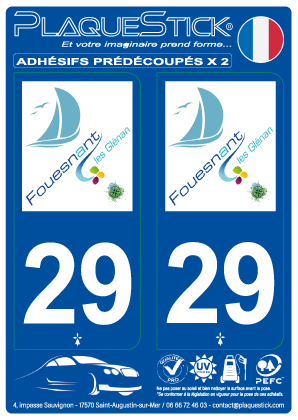 29 -Fouesnant - Les Glénan PlaqueStick
