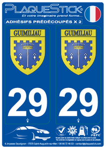 29 -Guimiliau "Blason" PlaqueStick