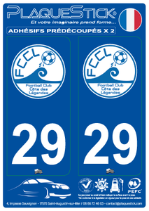 29 -Kerlouan-Plouneour-Trez-Brignogan "FCCL" PlaqueStick