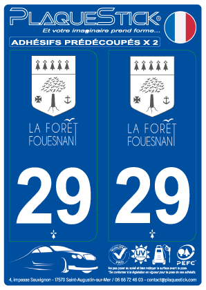 29 -La Forêt-Fouesnant PlaqueStick
