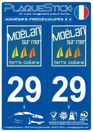 29 -Moëlan-sur-Mer PlaqueStick