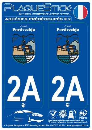 2A -Porto-Vecchio - Portivechju PlaqueStick