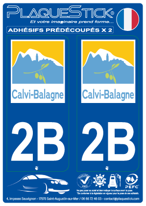 2B -Calvi-Balagne PlaqueStick