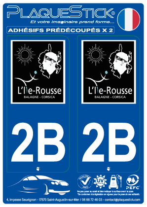 2B -L'Île Rousse - Balagne PlaqueStick