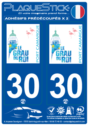 30 -Le Grau-du-Roi PlaqueStick