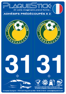 31 -Fonbeauzard "FC" PlaqueStick