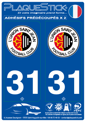 31 -L'Union-Saint-Jean (Football Club) PlaqueStick