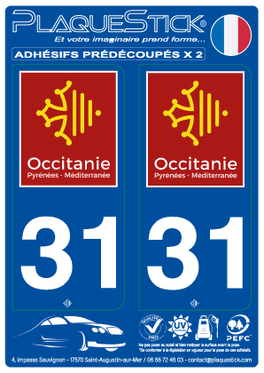 31 -Occitanie PlaqueStick