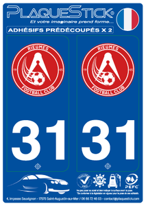 31 -Rieumes "FC" PlaqueStick