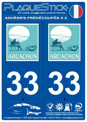 33 -Arcachon PlaqueStick