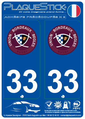 Autocollant Sticker - HADEXIA - Plaque D'immatriculation Moto