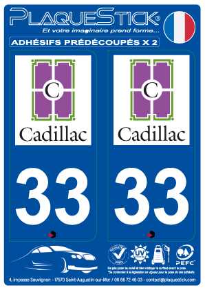 33 -Cadillac PlaqueStick