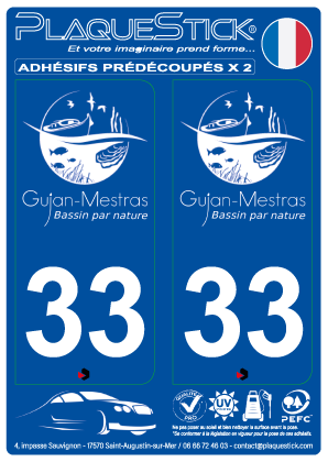 33 -Gujan-Mestras PlaqueStick