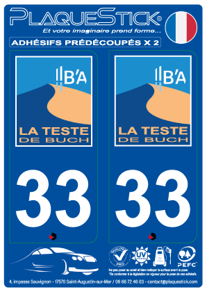 33 -La Teste-de-Buch PlaqueStick