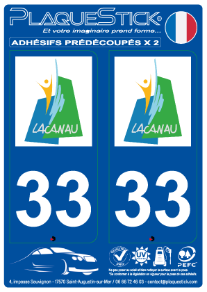 33 -Lacanau PlaqueStick