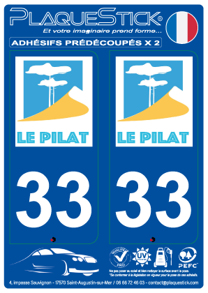 33 -Le Pilat PlaqueStick