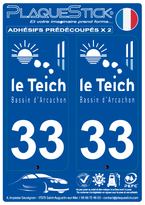 33 -Le Teich PlaqueStick