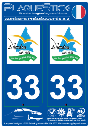 33 -Le Verdon-sur-Mer PlaqueStick