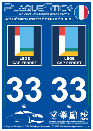 33 -Lège-Cap Ferret PlaqueStick