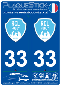 33 -Libourne "RC" PlaqueStick